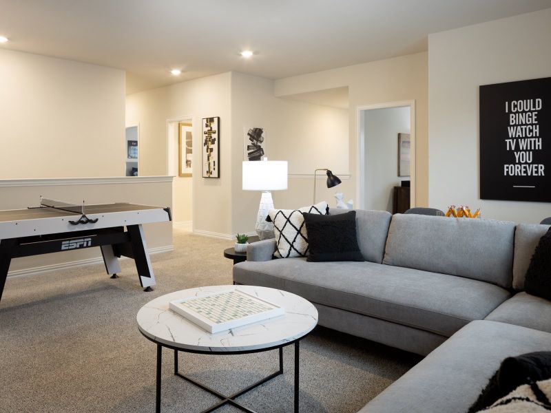 Furnished interior view inside a new home in Southridge - Signature Series, McKinney (Image 10).