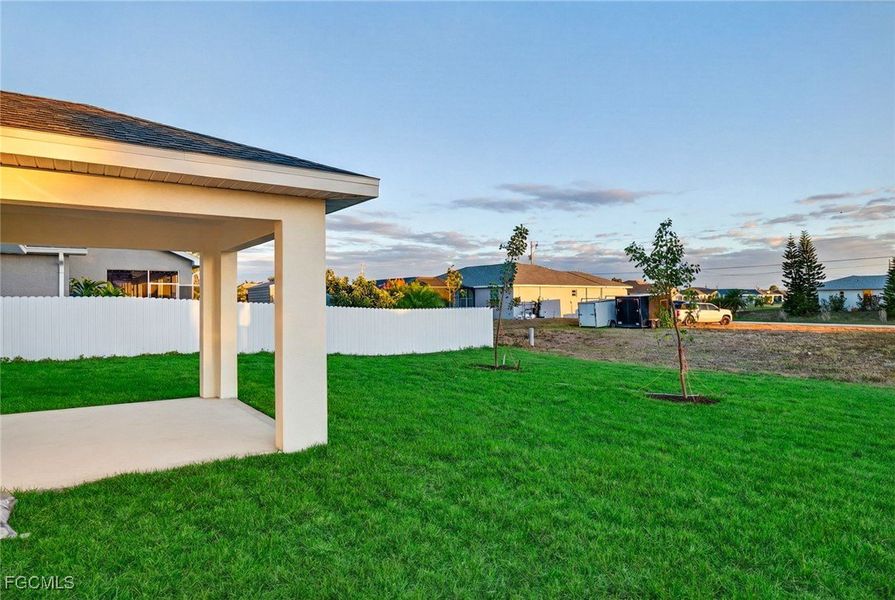 Exterior details and patio area of a home in Cape Coral, Cape Coral (Image 3).