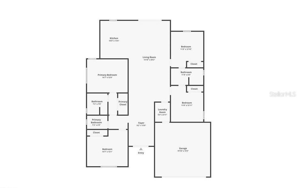 2D floor plan layout of this home in , Cape Coral, FL (Image 5). 2D floor plan layout of this home in , Cape Coral, FL (Image 5).