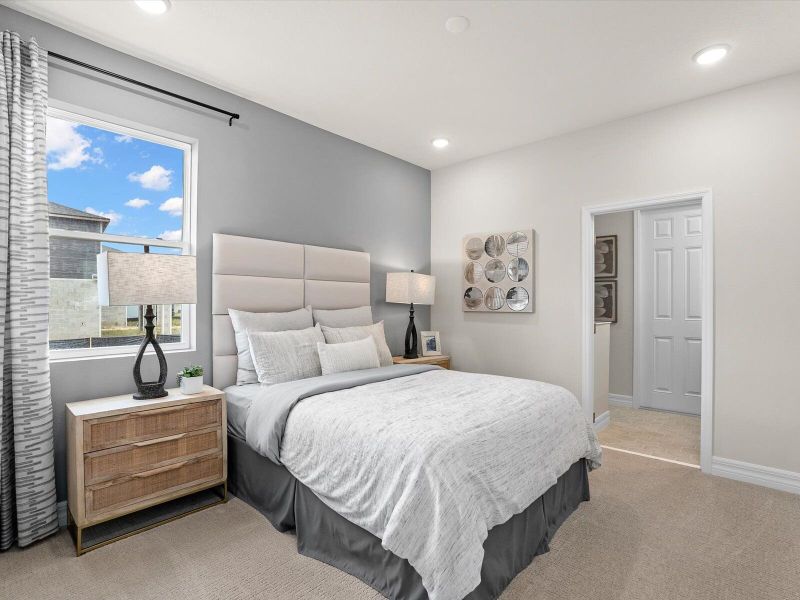 Representative furnished interior of a home built from the Voyageur by Mattamy Homes in Crosswind Ranch, Parrish (Image 22).