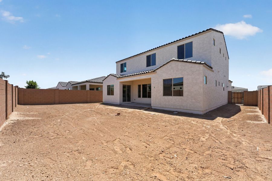 Exterior details and patio area of a home in Combs Ranch, San Tan Valley (Image 3).