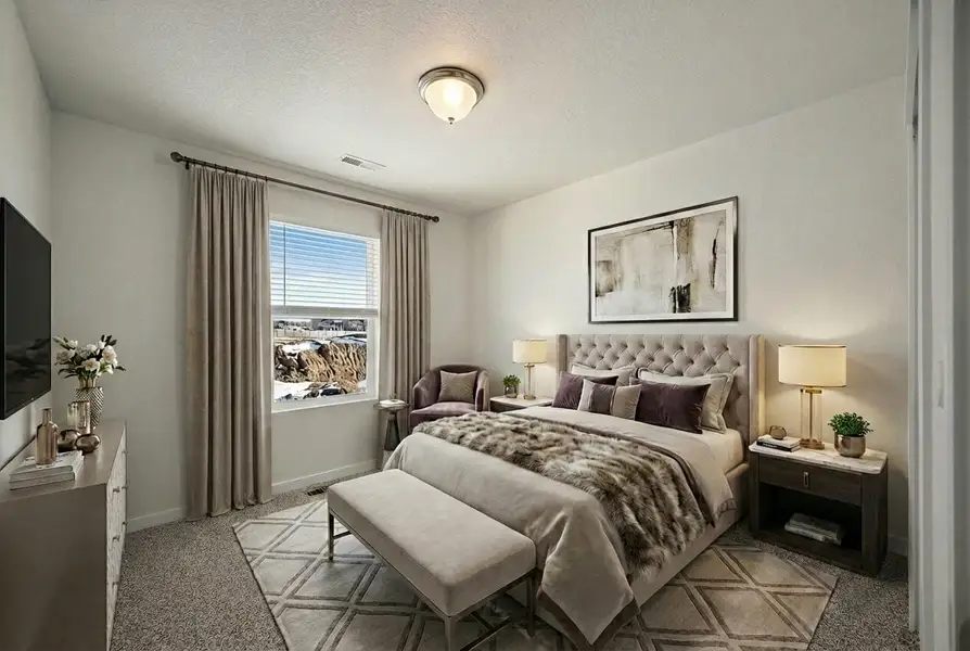 Furnished interior view inside a new home in Fairway Crossing, Converse (Image 5).