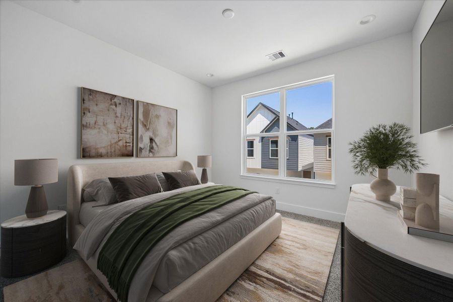 Furnished interior view inside a new home in , Houston (Image 21).