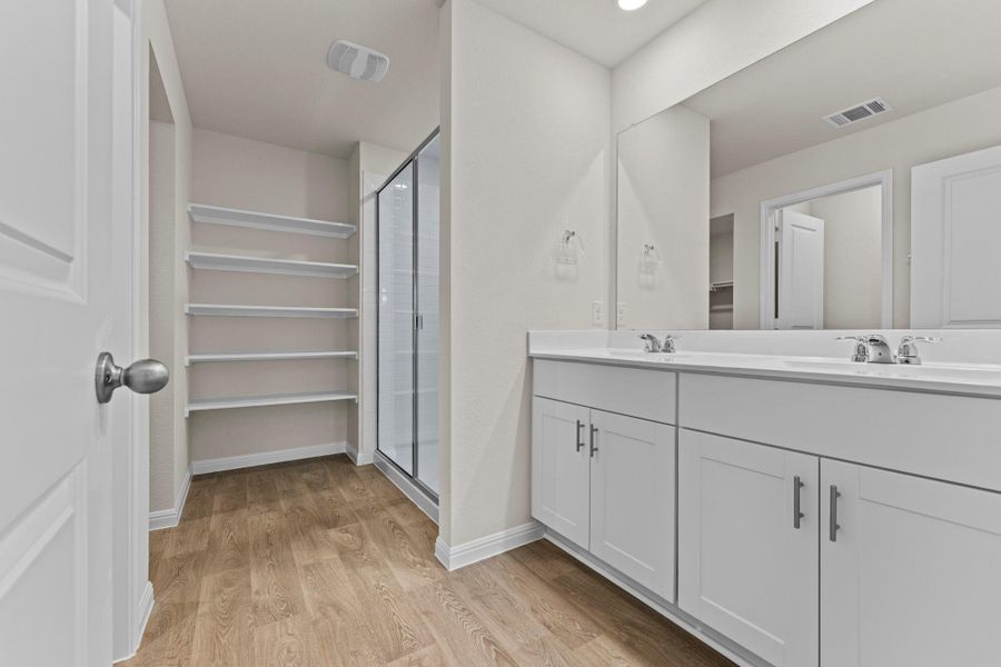 Furnished interior view inside a new home in Whisper South, San Marcos (Image 9). Furnished interior view inside a new home in Whisper South, San Marcos (Image 9).