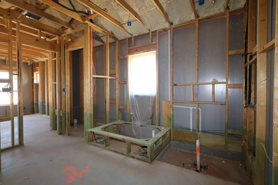 In-progress construction of a new home in Grand Central Park - Ascent Collection, Conroe, TX (Image 8).