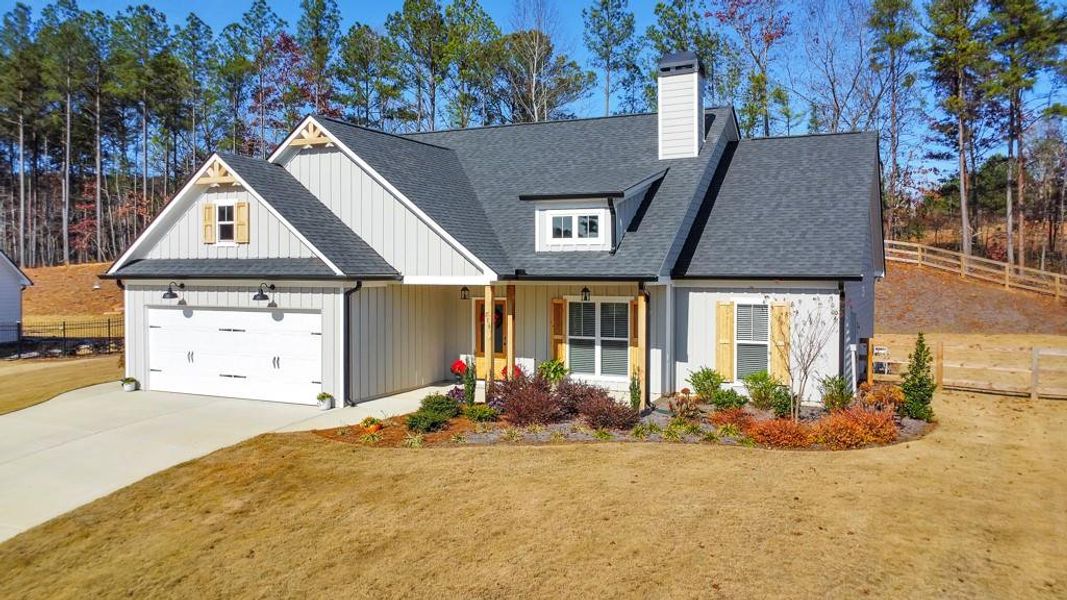 Front exterior of a new home in , Rockmart, GA, highlighting curb appeal (Image 24). Front exterior of a new home in , Rockmart, GA, highlighting curb appeal (Image 24).