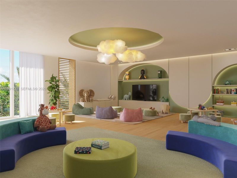 Furnished interior view inside a new home in , Bay Harbor Islands (Image 11).