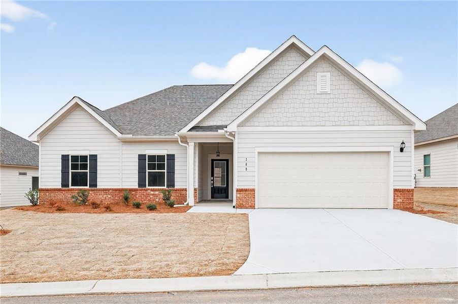 Front exterior of a new home in , Homer, GA, highlighting curb appeal (Image 19). Front exterior of a new home in , Homer, GA, highlighting curb appeal (Image 19).