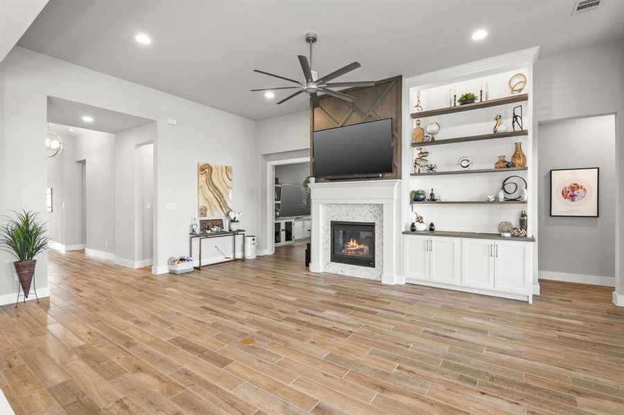 Furnished interior view inside a new home in Trinity Falls, McKinney (Image 8).