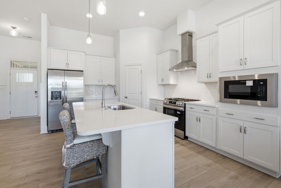 Furnished interior view inside a new home in Sidbury Landing, Wilmington (Image 15).