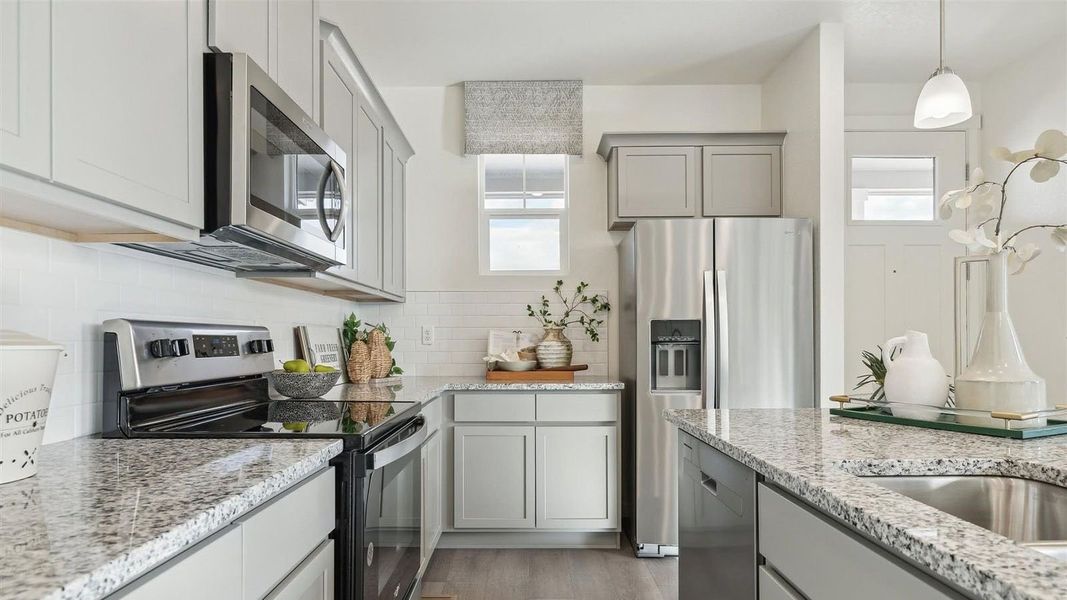 Furnished interior view inside a new home in Settlers Crossing, Commerce City (Image 8).