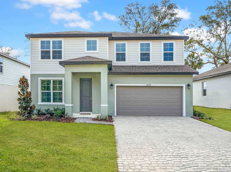 Representative exterior photo of a completed home built from the Florence by Hartizen Homes in Estes Reserve, Eustis, FL (Image 28).