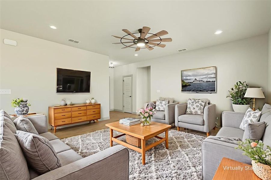 Furnished interior view inside a new home in , Hawley (Image 12).
