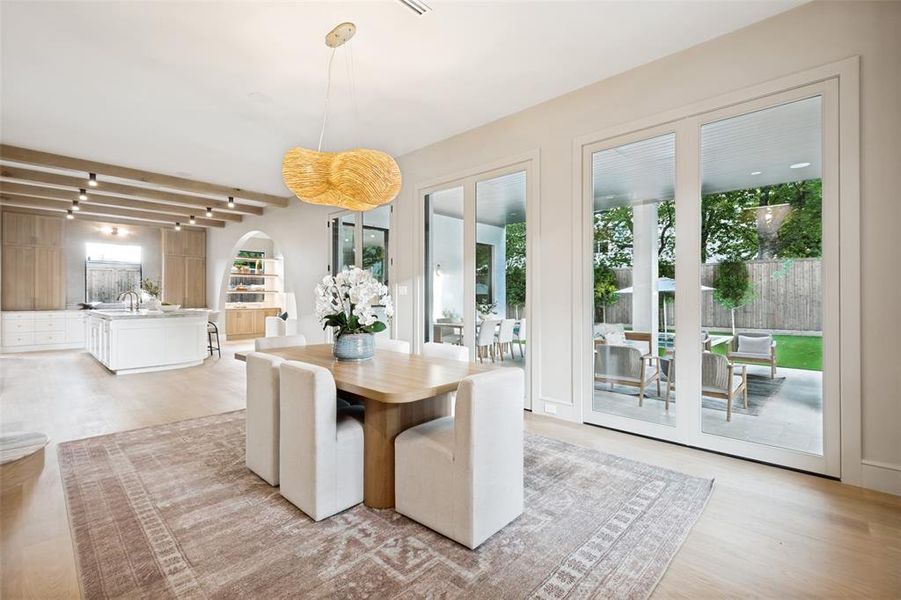 Furnished interior view inside a new home in , Dallas (Image 28).