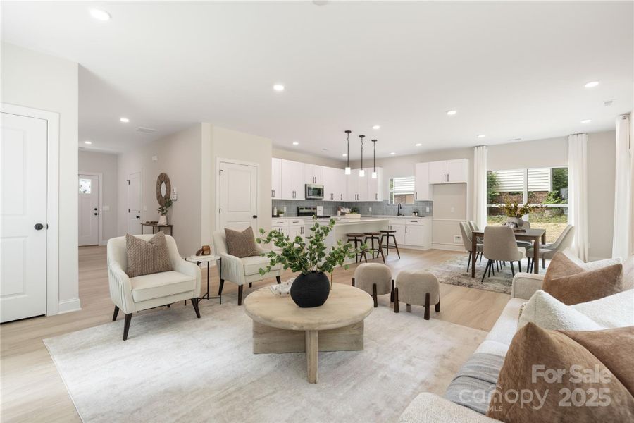 Furnished interior view inside a new home in , Charlotte (Image 15). Furnished interior view inside a new home in , Charlotte (Image 15).