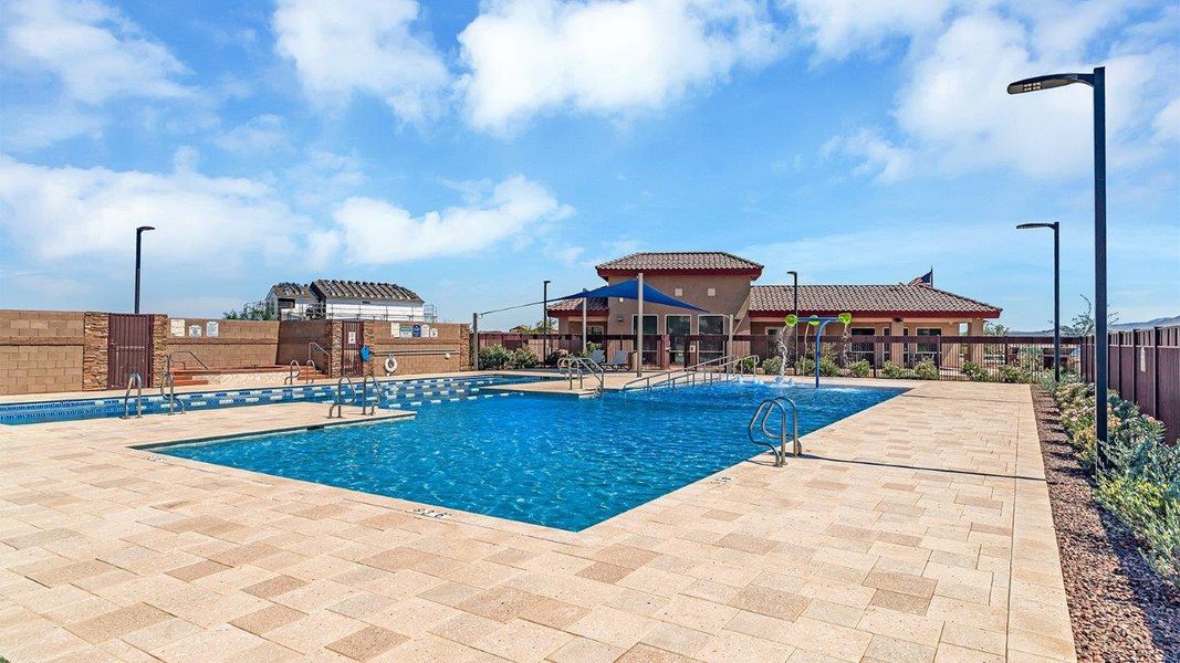 Community amenities associated with the Gila - C30G by D.R. Horton in Coronet at Gladden Farms, Marana (Image 5). Community amenities associated with the Gila - C30G by D.R. Horton in Coronet at Gladden Farms, Marana (Image 5).