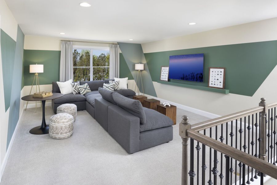 Lassen model home loft Lassen model home loft