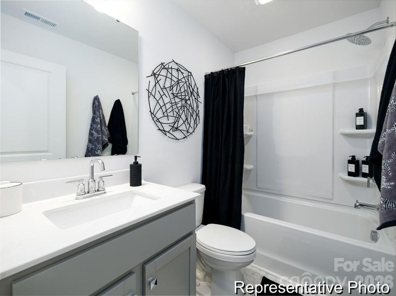 Furnished interior view inside a new home in , Charlotte (Image 24).