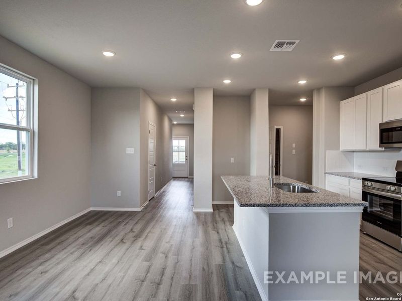 Furnished interior view inside a new home in Agave, San Antonio (Image 3).