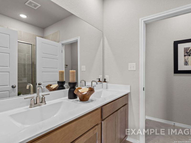 Furnished interior view inside a new home in Applewhite Meadows, San Antonio (Image 23). Furnished interior view inside a new home in Applewhite Meadows, San Antonio (Image 23).