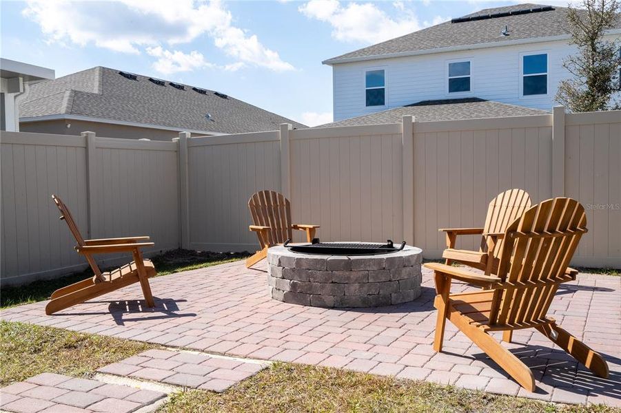 Exterior details and patio area of a home in Eden at Crossprairie, St. Cloud (Image 32).