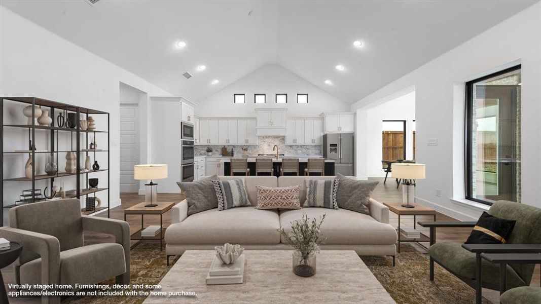 Furnished interior view inside a new home in Terraces 72', Rockwall (Image 8).