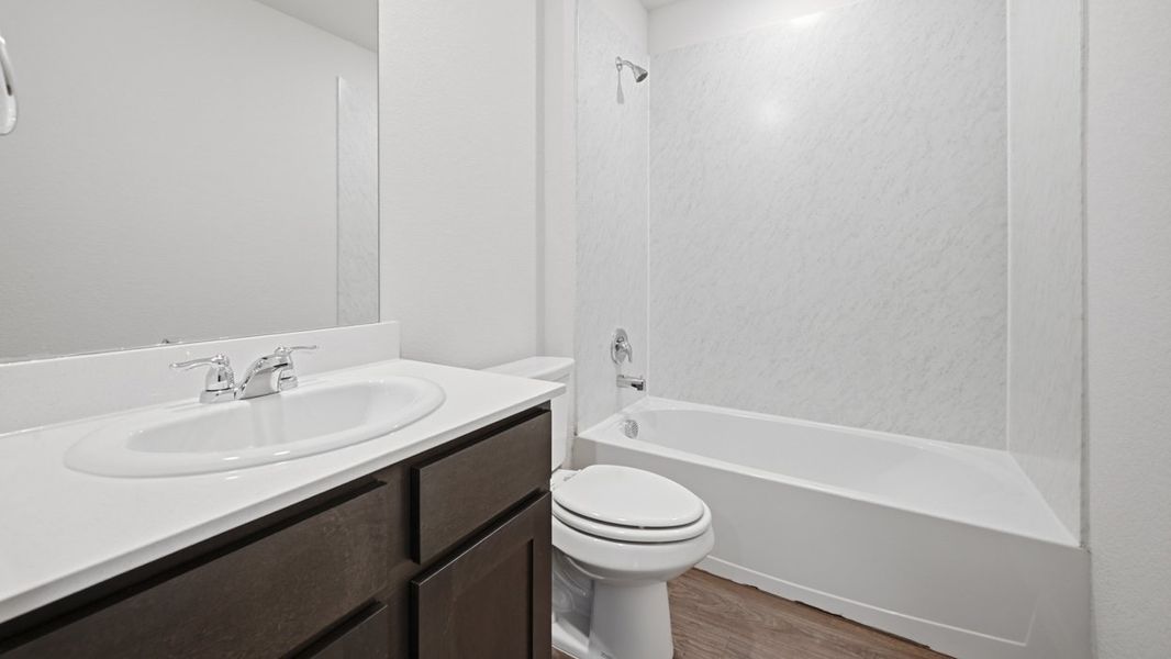 Representative furnished interior of a home built from the Icarus by D.R. Horton in Windrose, Pilot Point (Image 6). Representative furnished interior of a home built from the Icarus by D.R. Horton in Windrose, Pilot Point (Image 6).