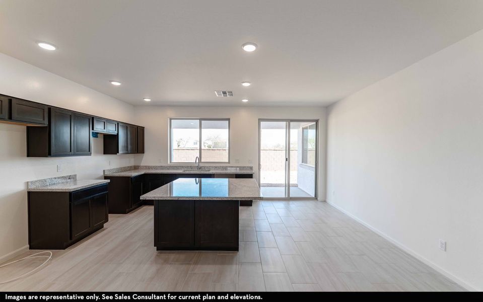 Representative furnished interior of a home built from the Marana by CastleRock Communities in Hayden Estates, Buckeye (Image 2).