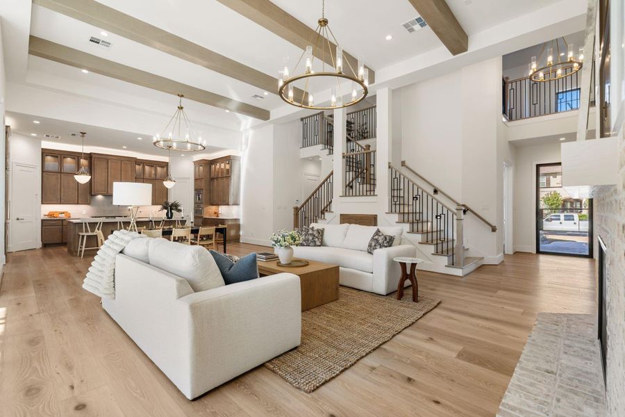 Furnished interior view inside a new home in , Houston (Image 35).