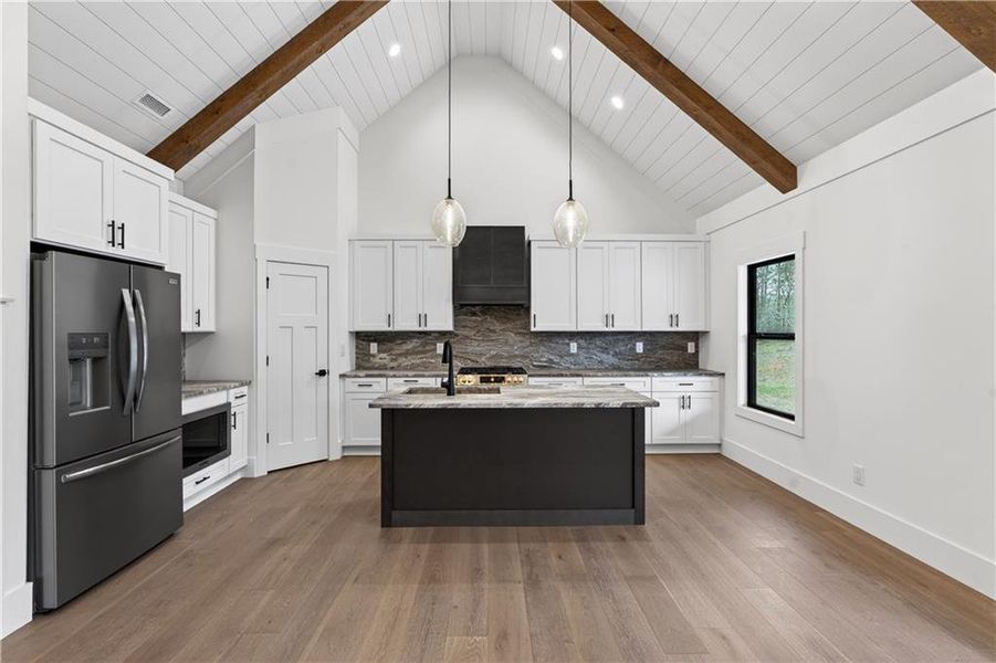 Furnished interior view inside a new home in , Ellijay (Image 8).