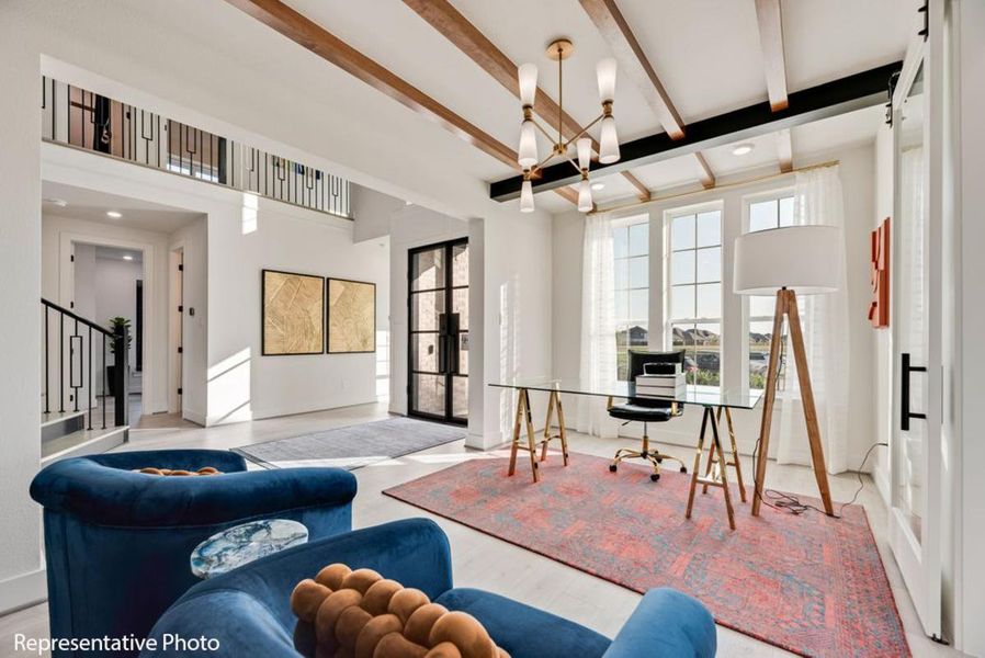 Furnished interior view inside a new home in Providence Cove, McKinney (Image 10).