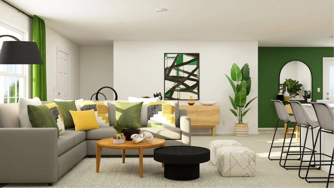 Furnished interior view inside a new home in Plum Creek North: Stonehill Collection, Kyle (Image 10).