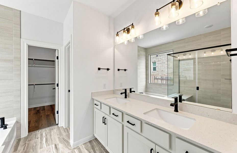 Furnished interior view inside a new home in Bluffview Reserve, Leander (Image 12).