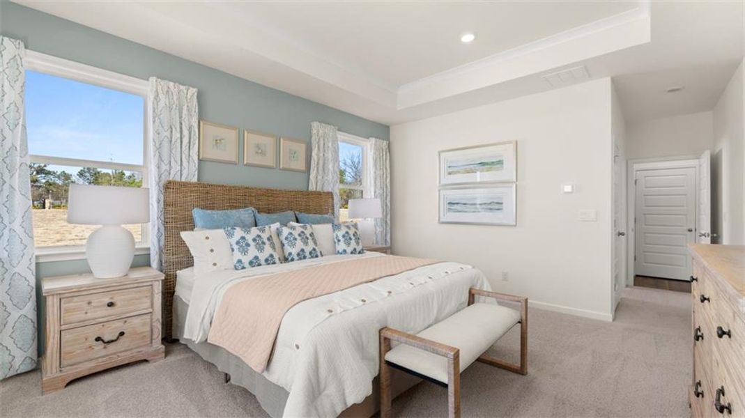 Furnished interior view inside a new home in Kingston Ranch at Lake Oconee, Buckhead (Image 9).