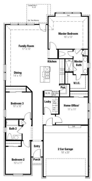 2D floor plan layout of this home in Willowbrook, New Braunfels, TX (Image 4). 2D floor plan layout of this home in Willowbrook, New Braunfels, TX (Image 4).