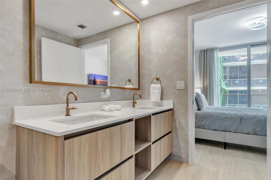 Furnished interior view inside a new home in , Miami (Image 13).
