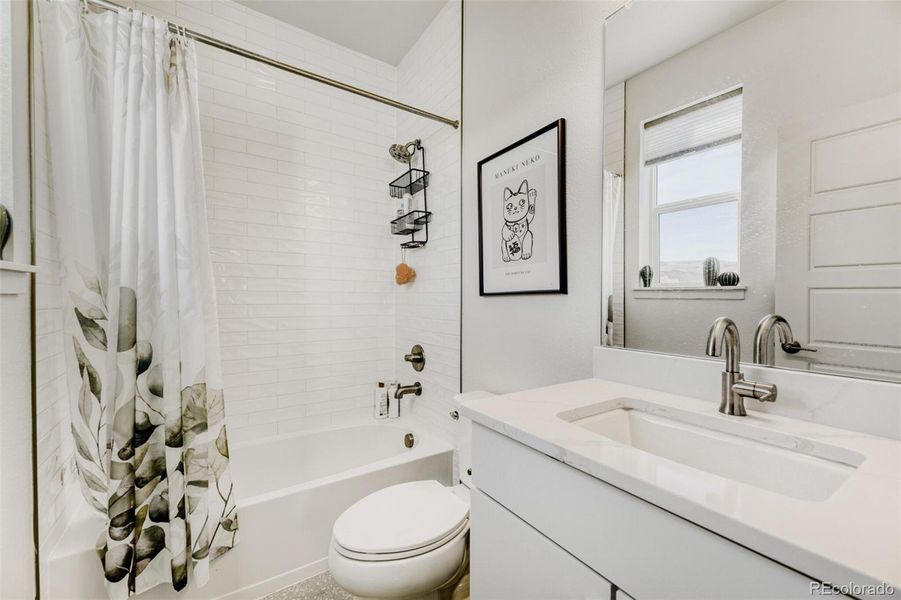 Furnished interior view inside a new home in Lyric at RidgeGate, Parker (Image 20).