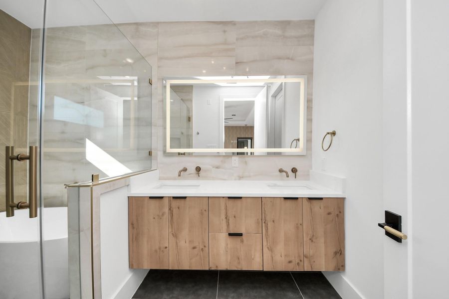 Furnished interior view inside a new home in , Stafford (Image 19).