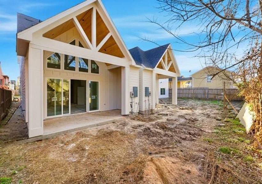 Welcoming backyard with room for a pool!