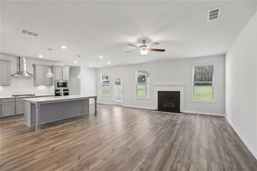 Spacious, unfurnished interior of a new home in Grandview at Millers Mill, Stockbridge (Image 15). Spacious, unfurnished interior of a new home in Grandview at Millers Mill, Stockbridge (Image 15).