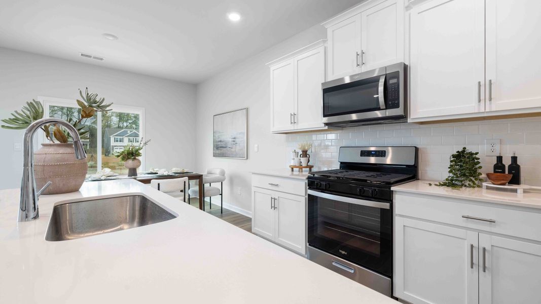 Furnished interior view inside a new home in The Hamptons at Hickory, Hickory (Image 10).