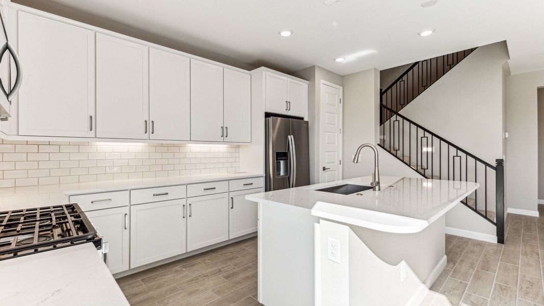 Furnished interior view inside a new home in Talinn Towns at Desert Ridge, Phoenix (Image 10).
