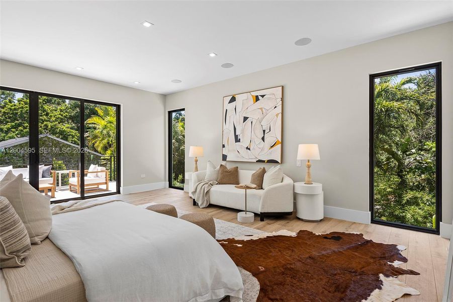 Furnished interior view inside a new home in , Miami (Image 14).