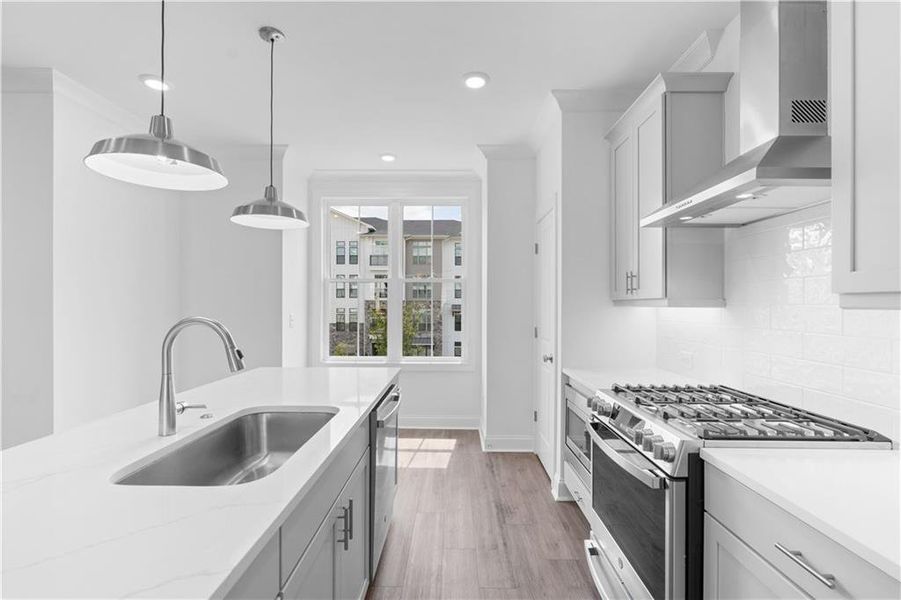 Furnished interior view inside a new home in Millcroft Townhomes, Buford (Image 4).