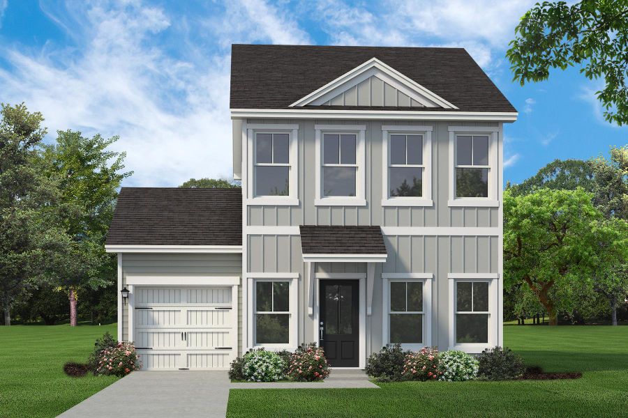 Representative exterior photo of a completed home built from the Nichols by Hunter Quinn Homes in Founder's Park, Summerville, SC (Image 19). Representative exterior photo of a completed home built from the Nichols by Hunter Quinn Homes in Founder's Park, Summerville, SC (Image 19).