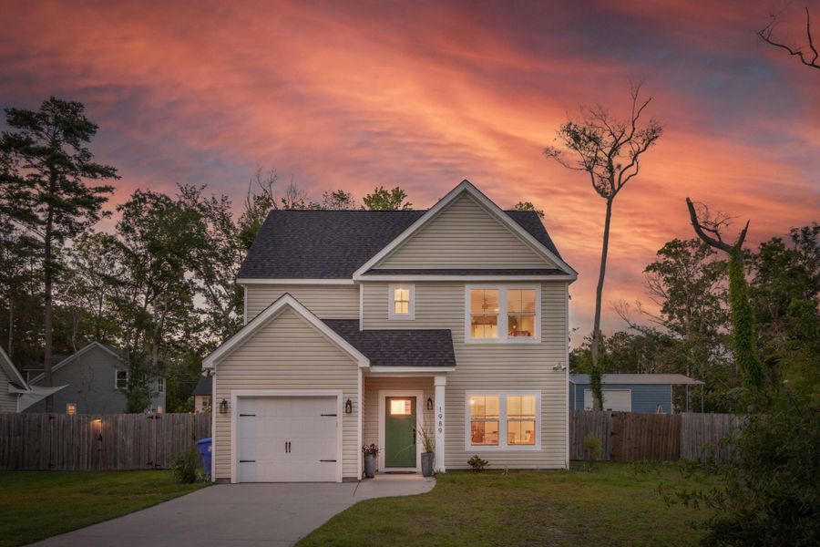 Front exterior of a new home in , Johns Island, SC, highlighting curb appeal (Image 27). Front exterior of a new home in , Johns Island, SC, highlighting curb appeal (Image 27).