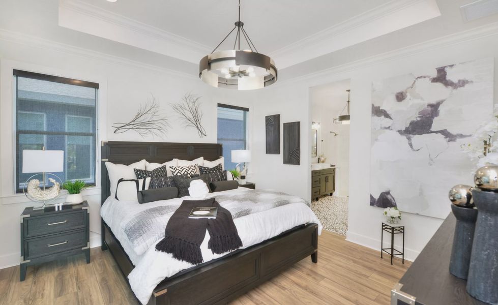 Furnished interior view inside a new home in Persimmon Park, Wesley Chapel (Image 22). Furnished interior view inside a new home in Persimmon Park, Wesley Chapel (Image 22).