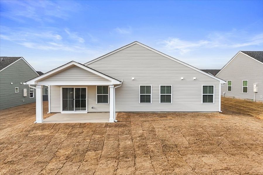 Exterior details and patio area of a home in Everly, Spartanburg (Image 2).