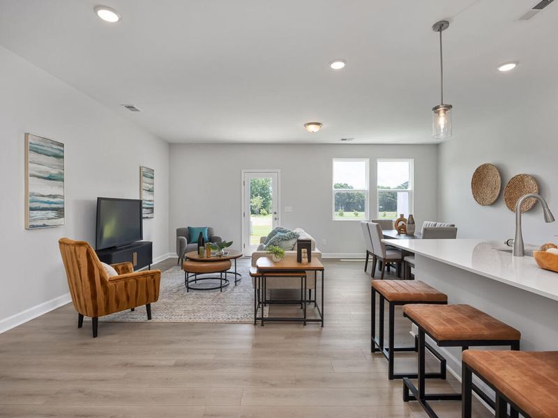 Furnished interior view inside a new home in Springvale, Fuquay Varina (Image 5). Furnished interior view inside a new home in Springvale, Fuquay Varina (Image 5).