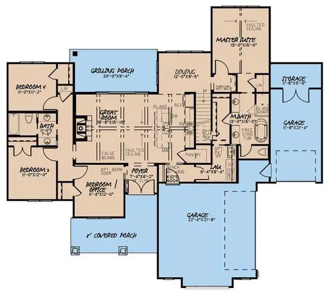 2D floor plan layout of this home in , Jasper, GA (Image 2). 2D floor plan layout of this home in , Jasper, GA (Image 2).